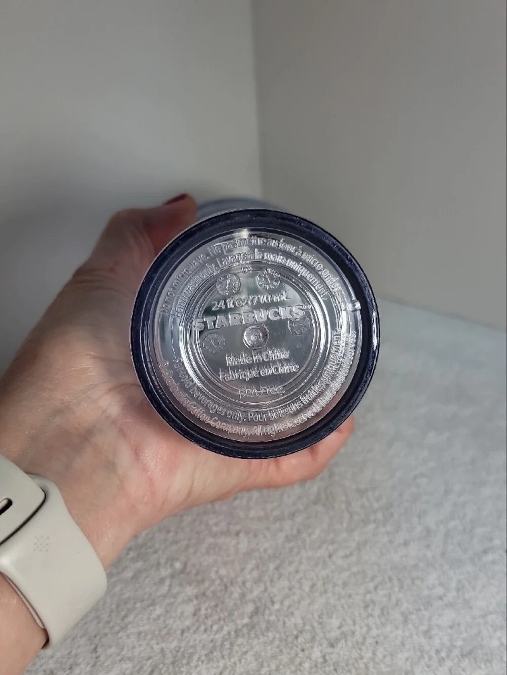 Starbucks clear reusable
